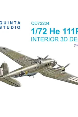 Speciale Aanbieding Heinkel He-111P/H 3D-Printed & colored Interior on decal paper (Airfix)
