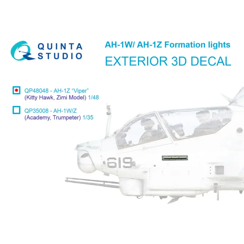 Weekendaanbieding Decal AH-1W/Z Formation (slime) lights (All kits)