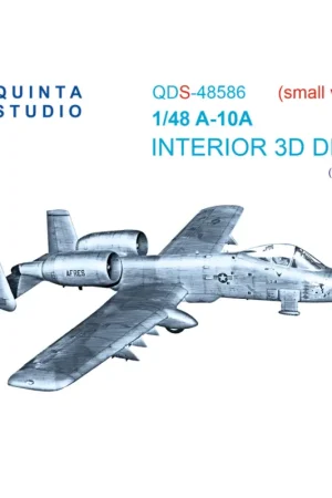 Betaalbaar A-10A Warthog 3D-Printed & colored Interior on decal paper (GWH) (small version)