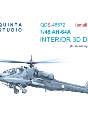AH-64A 3D-Printed & colored Interior on decal paper (Academy/Modelist) (small version) Tijdelijk Beschikbaar