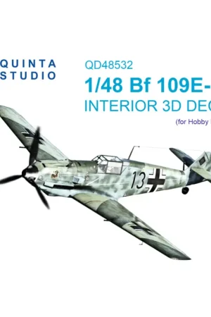 Bf 109E-3/4 3D-Printed & colored Interior on decal paper (HobbyBoss) Tijdelijk Beschikbaar