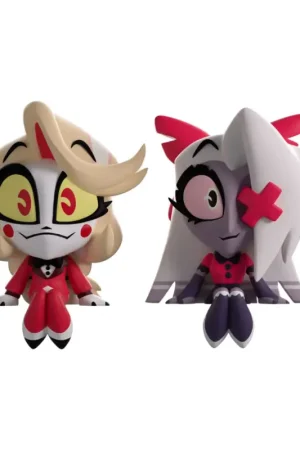 Exclusieve Aanbieding Hazbin Hotel - Vinyl figures Charlie & Vaggie Monitor Buddiez Figuurtje