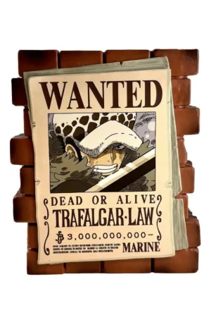 Speciale Aanbieding ONE PIECE - Law "Wanted" - Piggy bank 16cm