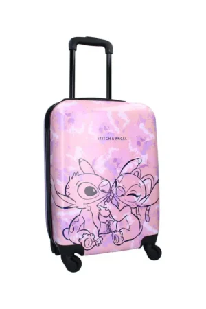 Lilo & Stitch trolley Ohana Forever pink suitcase 46 cm Populair