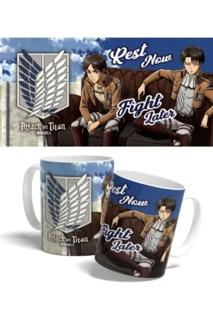 Attack on Titan mug Rest Now, Fight Later 325 ml Tijdelijk Beschikbaar