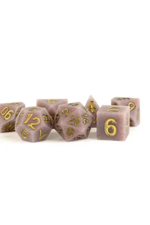 Laatste Versie FanRoll - Sharp Edge Silicone Volcanic Soot dice pack (7)