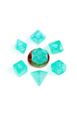 Gecertificeerd FanRoll - Sharp Mini Stardust Turquoise Dice Pack (7)