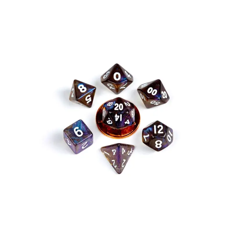 FanRoll - Sharp Mini Stardust Galaxy dice pack (7) Korting