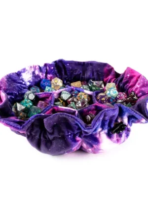 FanRoll - Velvet Nebula Dice Bag with Compartments Beperkte Voorraad
