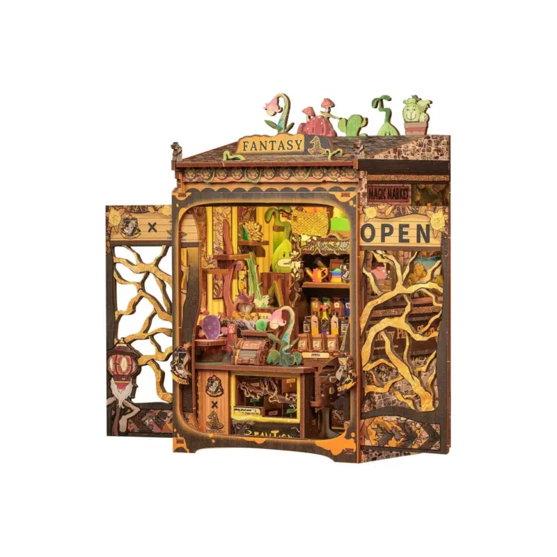 Betrouwbaar Book nook - fantasy plant shop