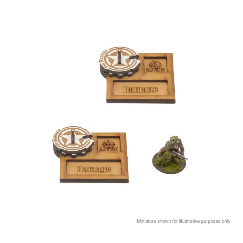 Finale Uitverkoop Bolt Action MDF Vehicle Pin Markers- USA Figuur spellet