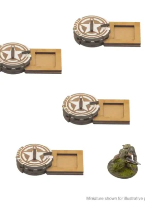 Bolt Action MDF Unit Pin Markers - USA Figuur spellet Koop Vandaag