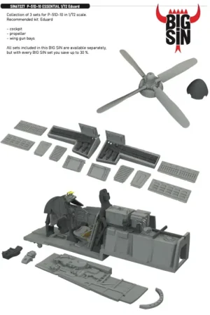 North-American P-51D-10 ESSENTIAL 1/72 (designed to be used with Eduard kits) (January release expected late December) Lage Prijs