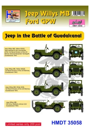 Willys Jeep MB/US Ford GPW Battle of Guadalcanal Nieuw