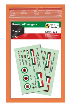 Shop Nu Decal Kuwait AF Insignia, 2 setssignia diameters: 300,900 mmscale diameters: 4.2;12.5 mmflags: 300x150,350x180,400x200,500x250;9