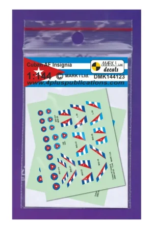 Decal Cuban AF Insignia, 2 setssignia diameters: 600,700,800 mmscale diameters: 4.2;4.9;5.6 mmrudder insignia for: MiG-19/MiG-21 Shop Nu