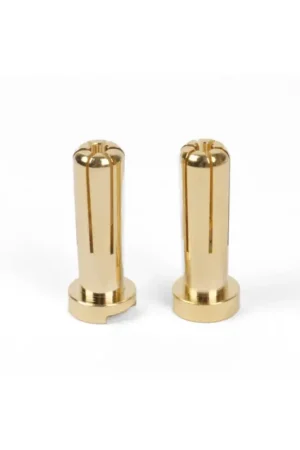 5mm gold connectors (2p) Alleen Vandaag