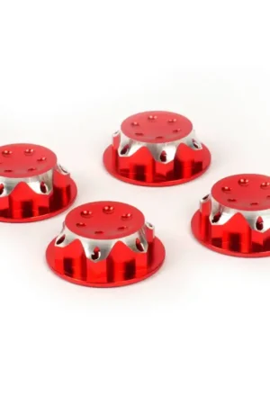 Exclusieve Aanbieding 17mm red aluminum cap nuts (4 pcs)