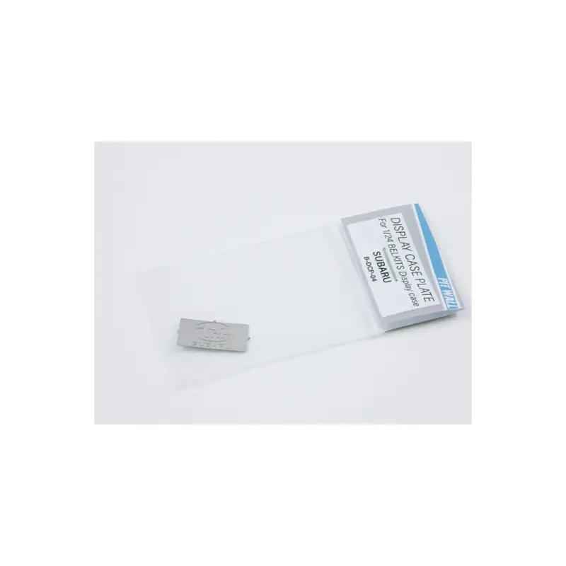 Subaru stainless steel plate for display case Express Levering