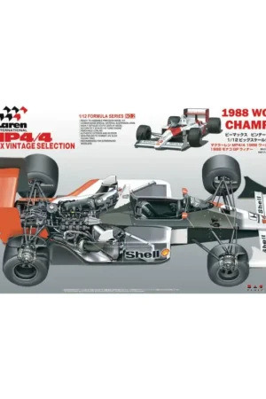 Merkproduct Mclaren mp4/4 1988 with rain tyres Schaalmodel