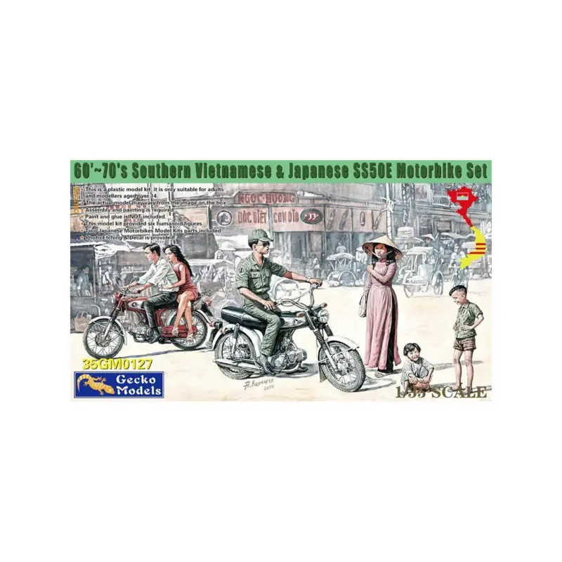Alleen Vandaag 60~70's SOUTHERN VIETNAMESE & JAPANESE SS50E MOTORBIKE SET Figuren
