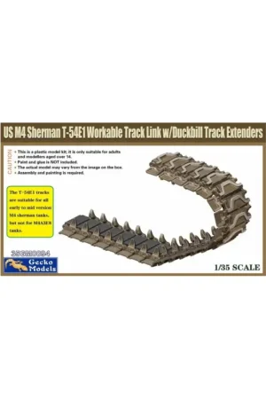 Bestseller Us m4 sherman t-54e1 workable track link with duckbill track extenders