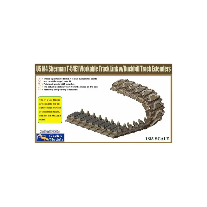 Bestseller Us m4 sherman t-54e1 workable track link with duckbill track extenders