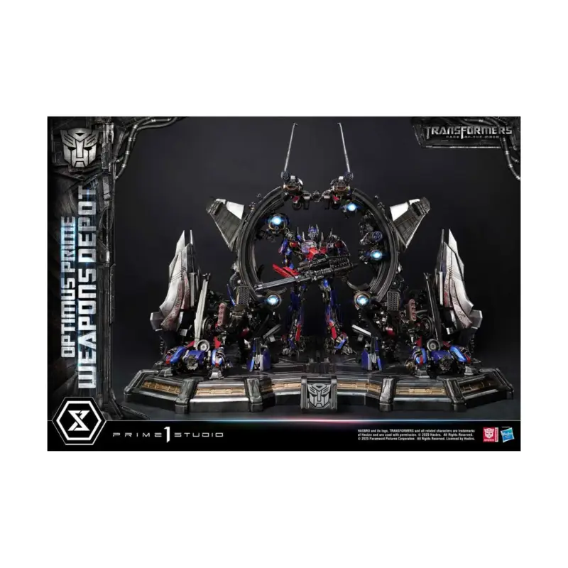 Transformers: Dark of the Moon (Film) - Museum Masterline statuette Optimus Prime Weapons Depot Bonus Version 127 cm Actieprijs