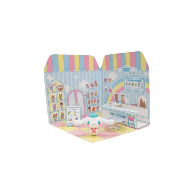 HELLO KITTY - Cinnamoroll 6cm Sticker House Ice Cream Parlor Figuurtje Gecertificeerd