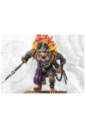 Korting Conquest - Sorcerer Kings - Rakshasa Ravanar (with Hindu Fork) Figuurtje