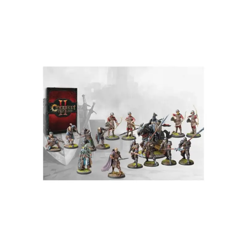 Beperkt Aanbod Conquest - Hundred Kingdoms - First Blood Warband Figuurtje