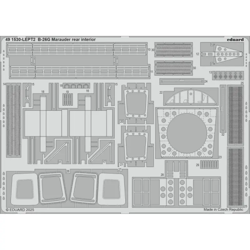 Betaalbaar B-26G Marauder rear interior 1/48