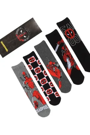Koopje Marvel Deadpool SM 5-pack socks