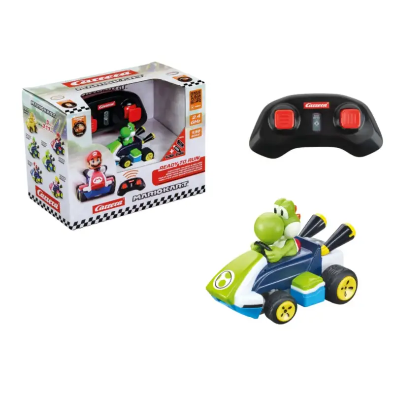 Gecertificeerd 2.4GHz Mario Kart(TM) Mini RC, Yoshi (Paperbox)
