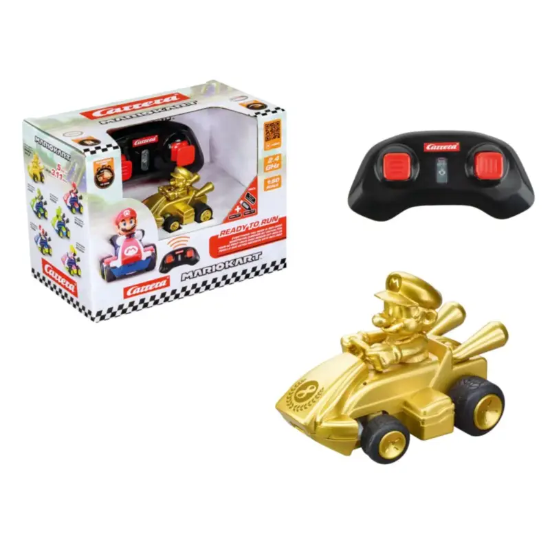 Bestel Nu 2.4GHz Mario Kart(TM) Mini RC, Mario - Gold (Paper