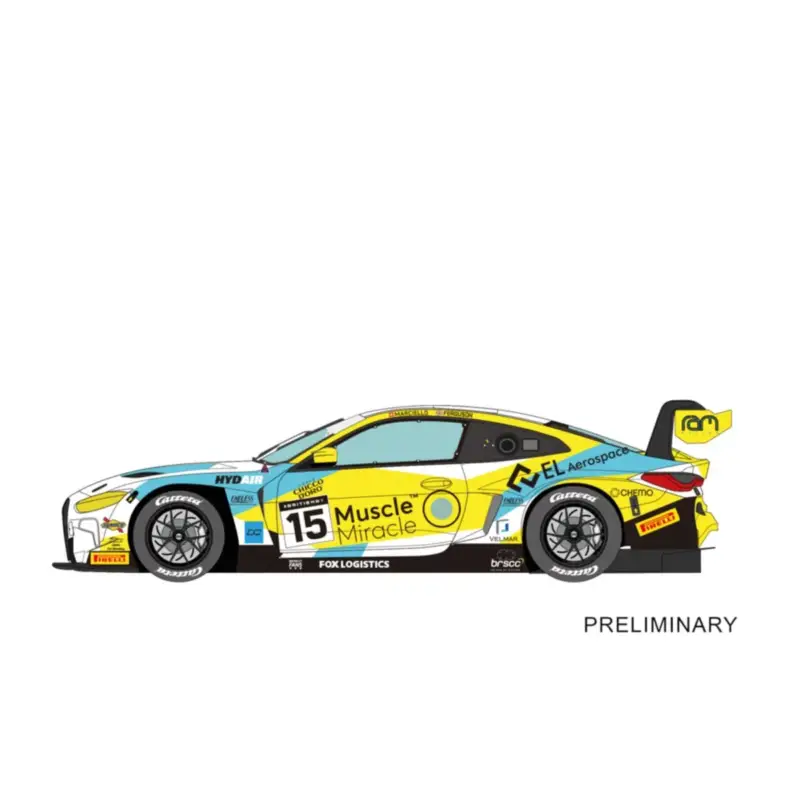 BMW M4 GT3 'RAM Racing, No. 15' British GT 2027 Autoraceban Nieuw