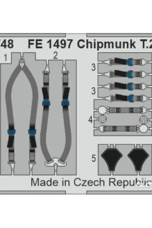 Chipmunk T.20 seatbelts STEEL AIRFIX Lage Prijs