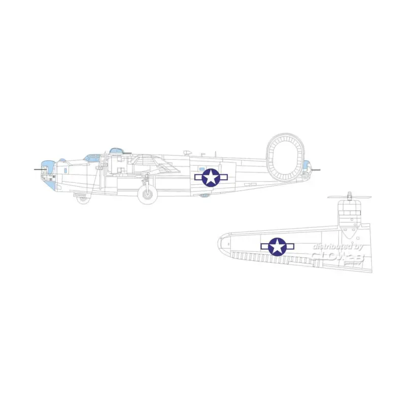 B-24J US national insignia HOBBY BOSS Gereduceerde Prijs