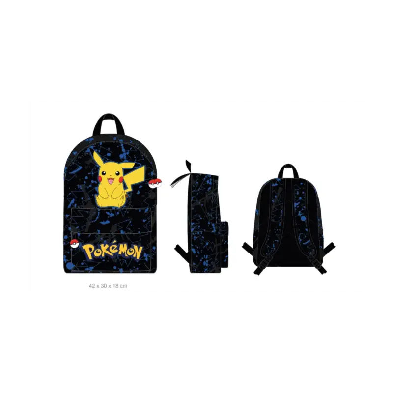 Express Levering POKEMON - Pikachu - 1 Compartment Backpack '42x30x18cm'