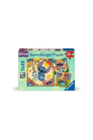 Betrouwbaar Puzzel LILO & STITCH – Aloha! - 3 Puzzles 49P