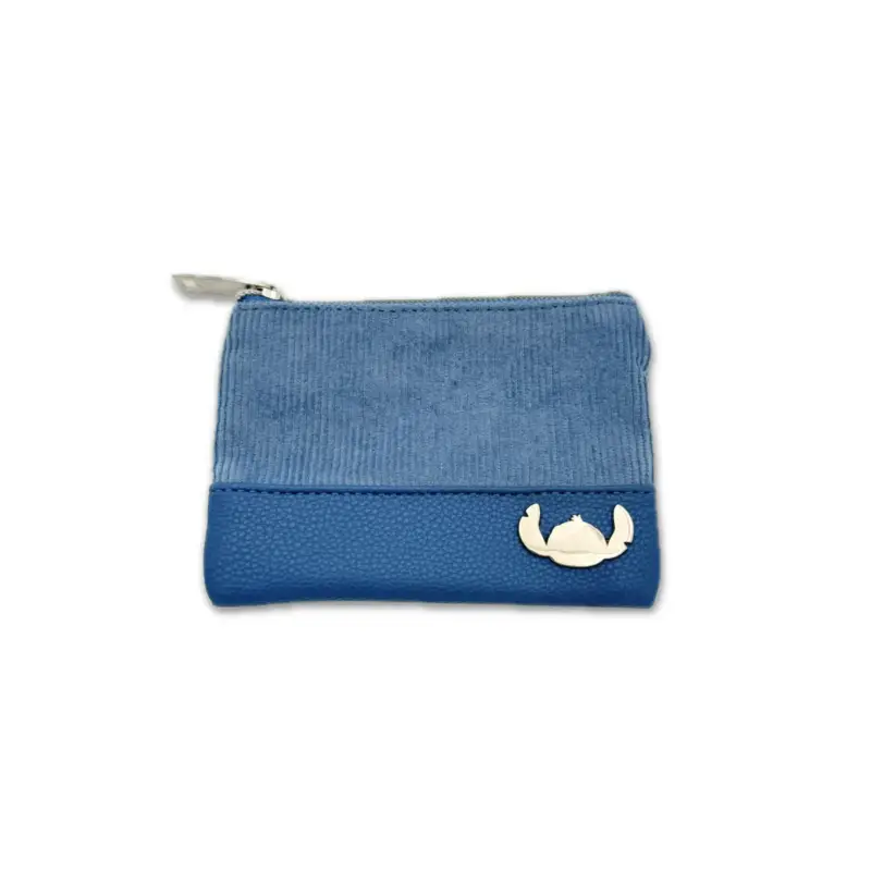 STITCH & ANGEL - Blue Corduroy Fashion Duo - Coin purse '14x10x1cm' Merkproduct