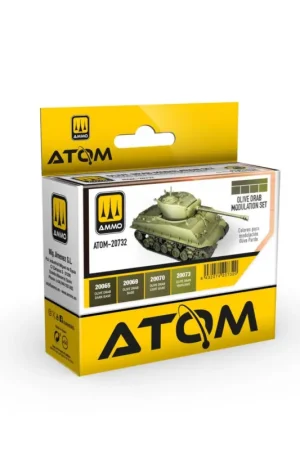 AMMO of MIG: ATOM Dunkelgrau Modulation Set (4 colors per set) Acrylverf Betrouwbaar