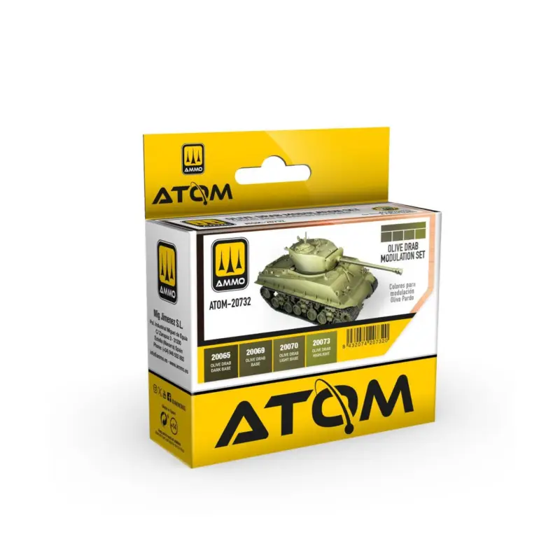 AMMO of MIG: ATOM Dunkelgrau Modulation Set (4 colors per set) Acrylverf Betrouwbaar