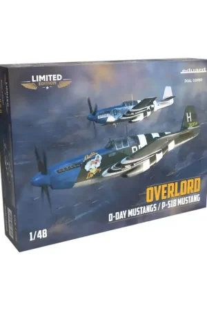 Overlord: d-day mustangs / p-51b mustang dual combo 1/48 eduard-limited Schaalmodel Voordeelprijs