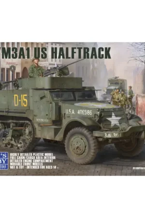 Koop Vandaag M3/M3A1 U.S. Halftrack 2 in 1 (1:16) Schaalmodel