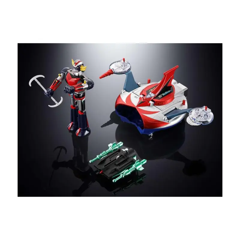 GOLDORAK - Goldorak & Ufo Spazer - Chogokin Deluxe Figure 12 & 13cm Figuurtje Gecertificeerd