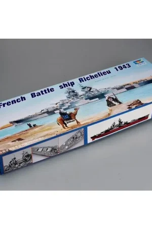French Battleship Richelieu 1943 Schaalmodel Meest Verkocht