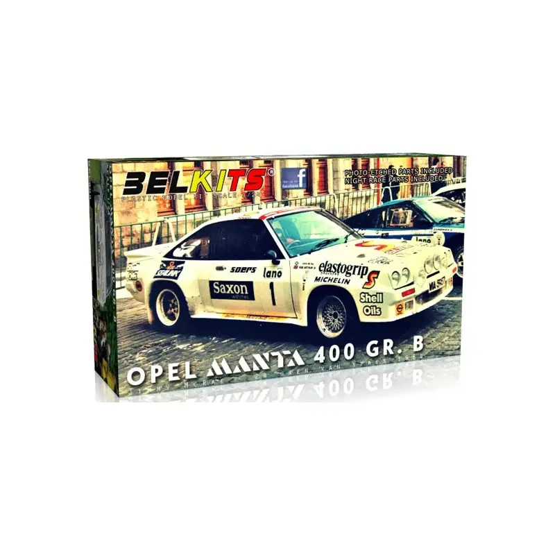 Laatste Versie Opel Manta 400 GR.B Jimmy McRae 24 Uren van Ieper Schaalmodel