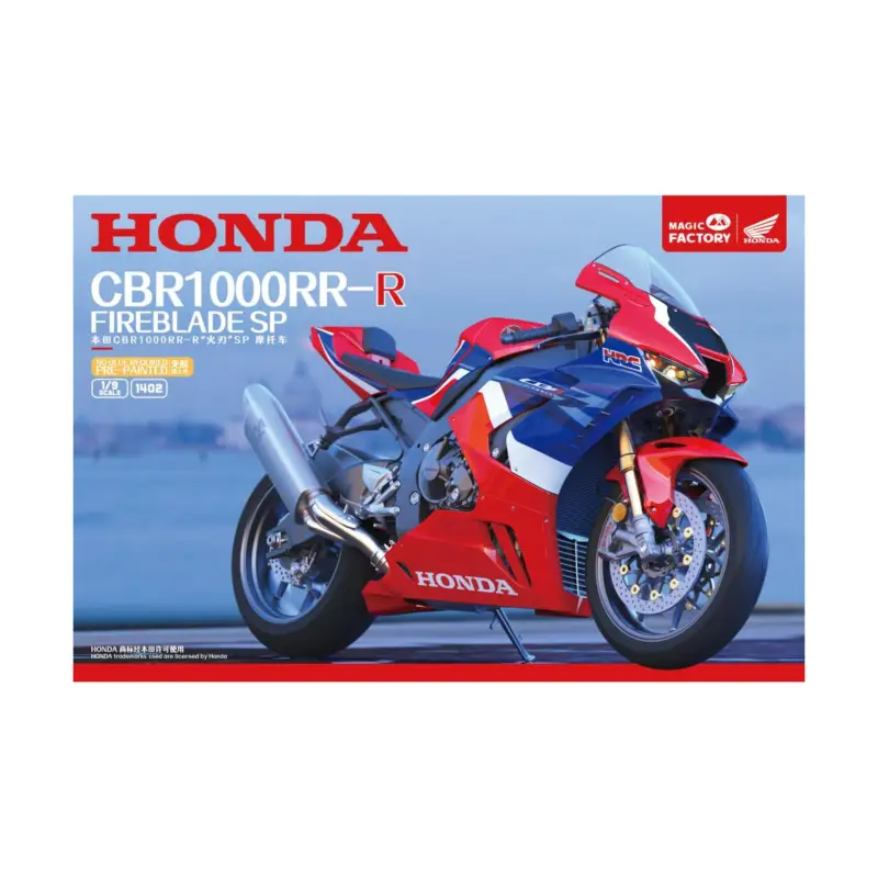1/9 Honda CBR1000RR-R Fireblade SP (Pre-colored and Snap-Fit) Schaalmodel Veilige Betaling