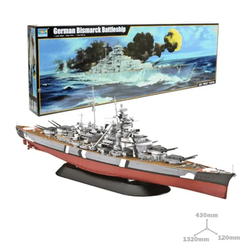 Bismarck 1941 Bismark (Upgrade Set available separately see item TU06627) Schaalmodel Actieprijs